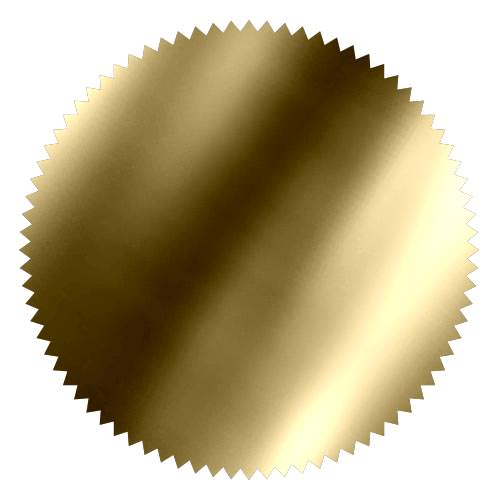 notary foil embosser stamp wafer shiny gold metallic